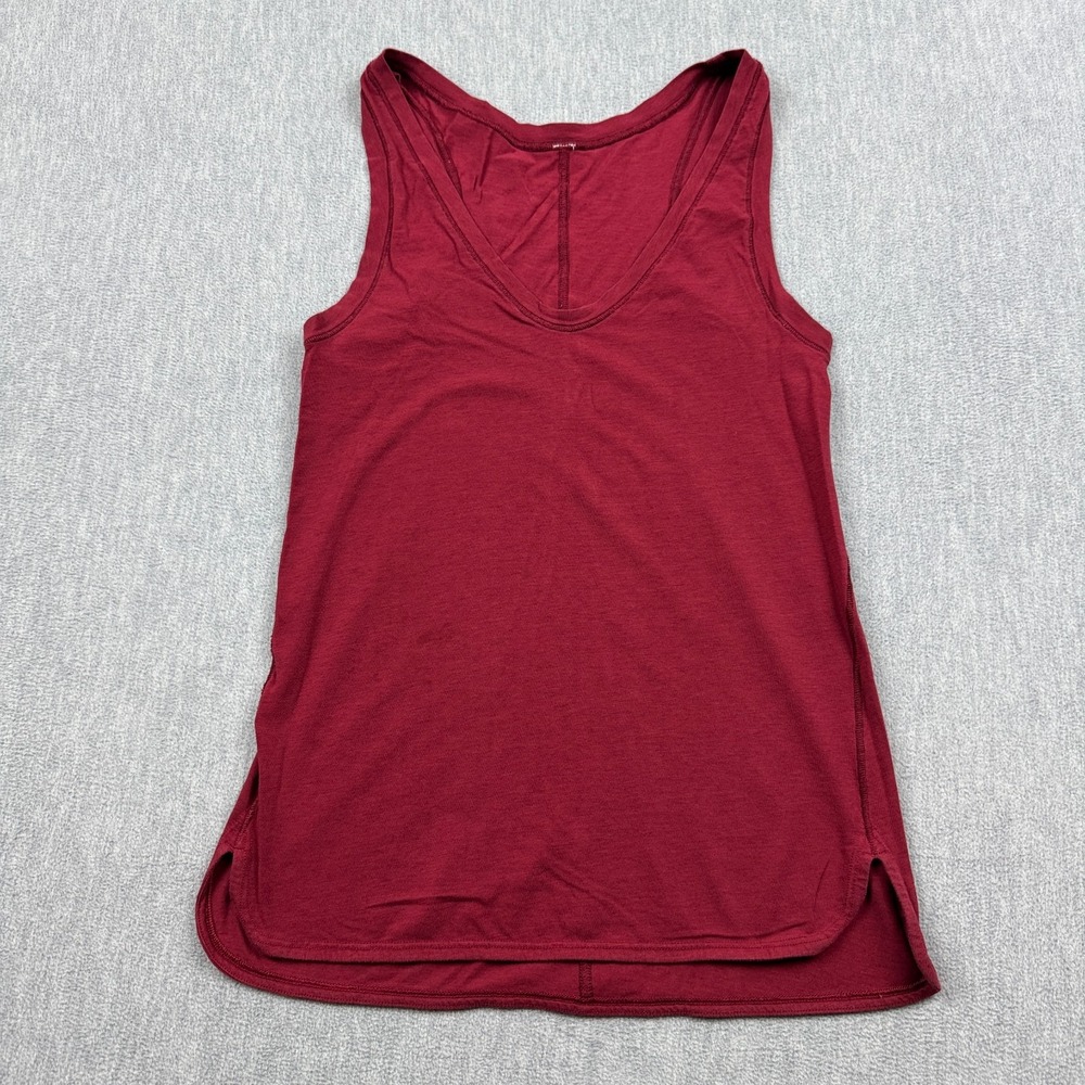 Lululemon Tank Top Womens 6 Red Cranberry Circadian Gym Athletic Yoga Stretch‎